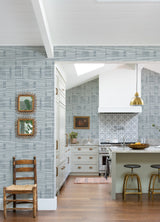 A-Street Prints 4074-26620 Callaway Denim Woven Stripes Wallpaper