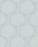 A-Street Prints 4074-26622 Zaria Light Blue Topiary Wallpaper
