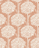 A-Street Prints 4074-26624 Zaria Apricot Topiary Wallpaper