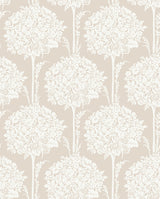 A-Street Prints 4074-26626 Zaria Taupe Topiary Wallpaper