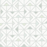A-Street Prints 4074-26634 Jekyl Green Triangles Wallpaper
