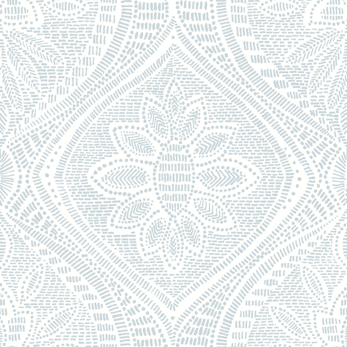 A-Street Prints 4074-26642 Scout Light Blue Floral Ogee Wallpaper