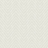 A-Street Prints 4074-26651 Glynn Silver Chevron Wallpaper
