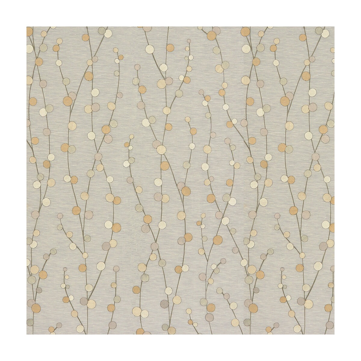 KRAVET COUTURE 4079.11.0 SHEER POPS PEBBLE Fabric