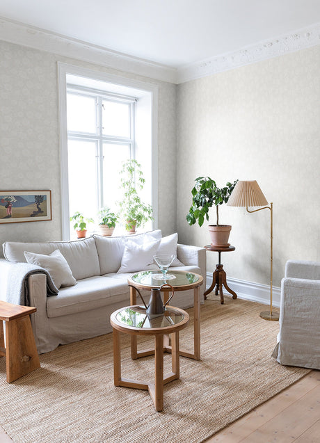 A-Street Prints 4080-15907 Lizette Cream Charming Floral Wallpaper