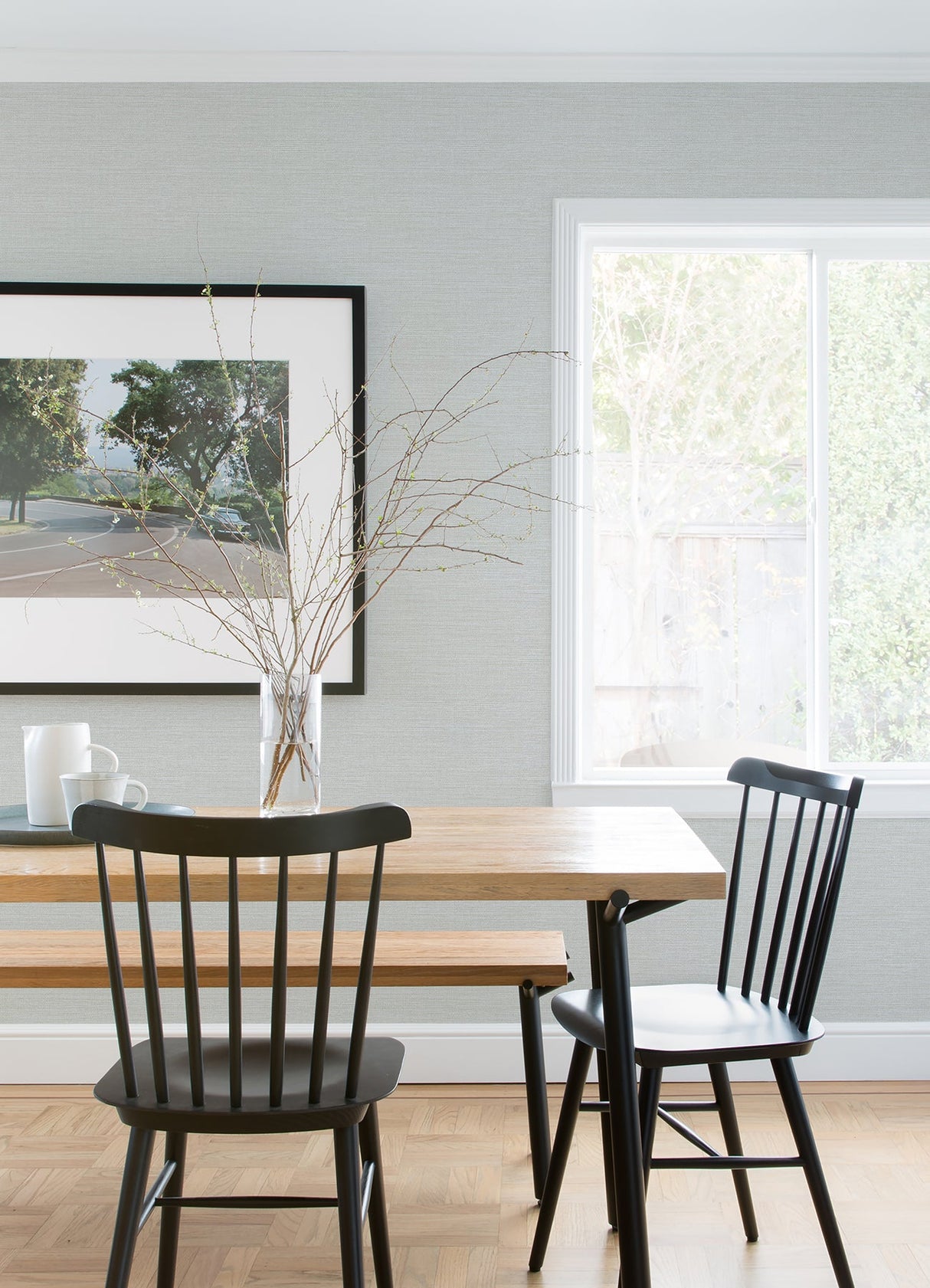 A-Street Prints 4080-24278 Agave Grey Faux Grasscloth Wallpaper