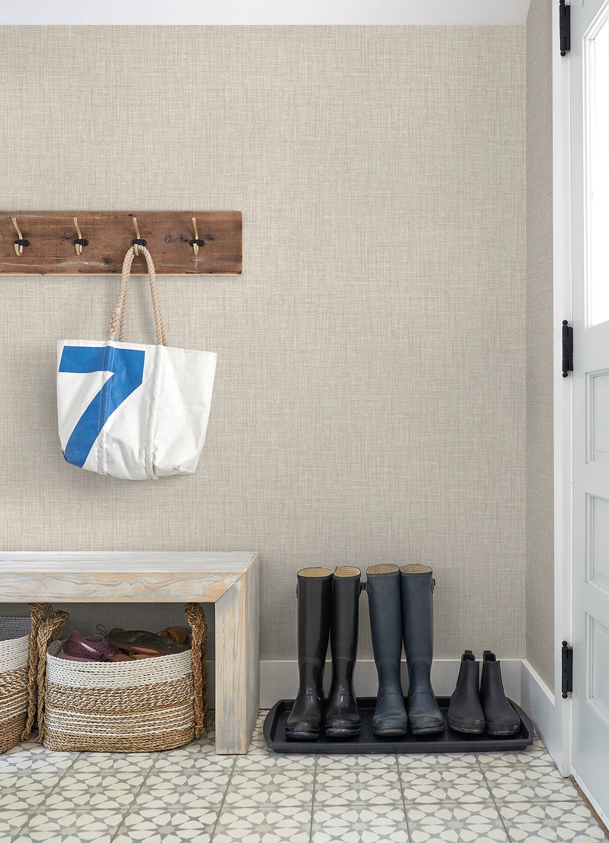 A-Street Prints 4080-26233 Lanister Taupe Texture Wallpaper