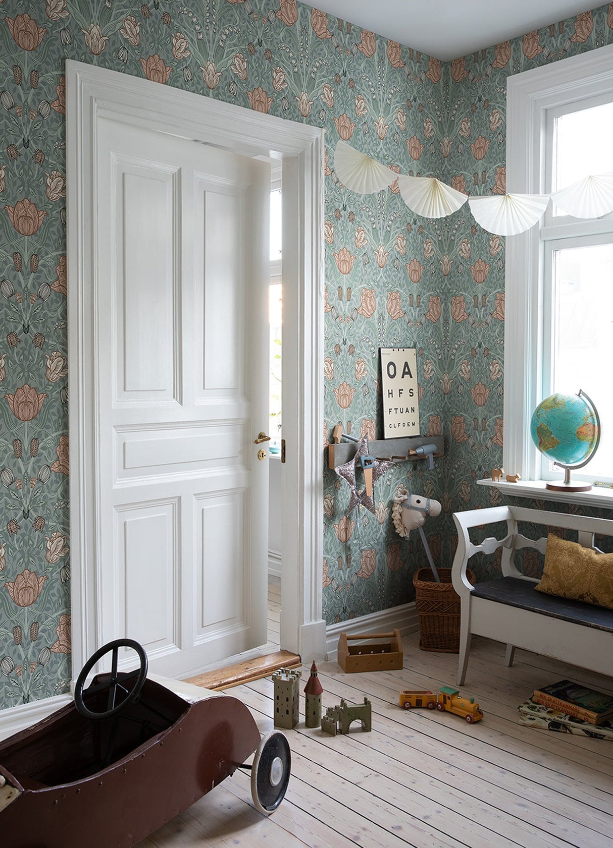 A-Street Prints 4080-33010 Fillippa Sage Tulip Wallpaper