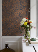 A-Street Prints 4080-83106 Olle Orange Forest Sanctuary Wallpaper