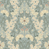 A-Street Prints 4080-83115 Ojvind Light Blue Floral Ogee Wallpaper