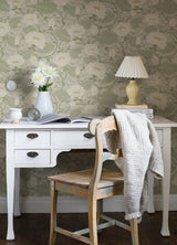 A-Street Prints 4080-83124 Eva Light Grey Lotus Dreams Wallpaper