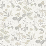 A-Street Prints 4080-92136 Magdalena Light Grey Dandelion Wallpaper