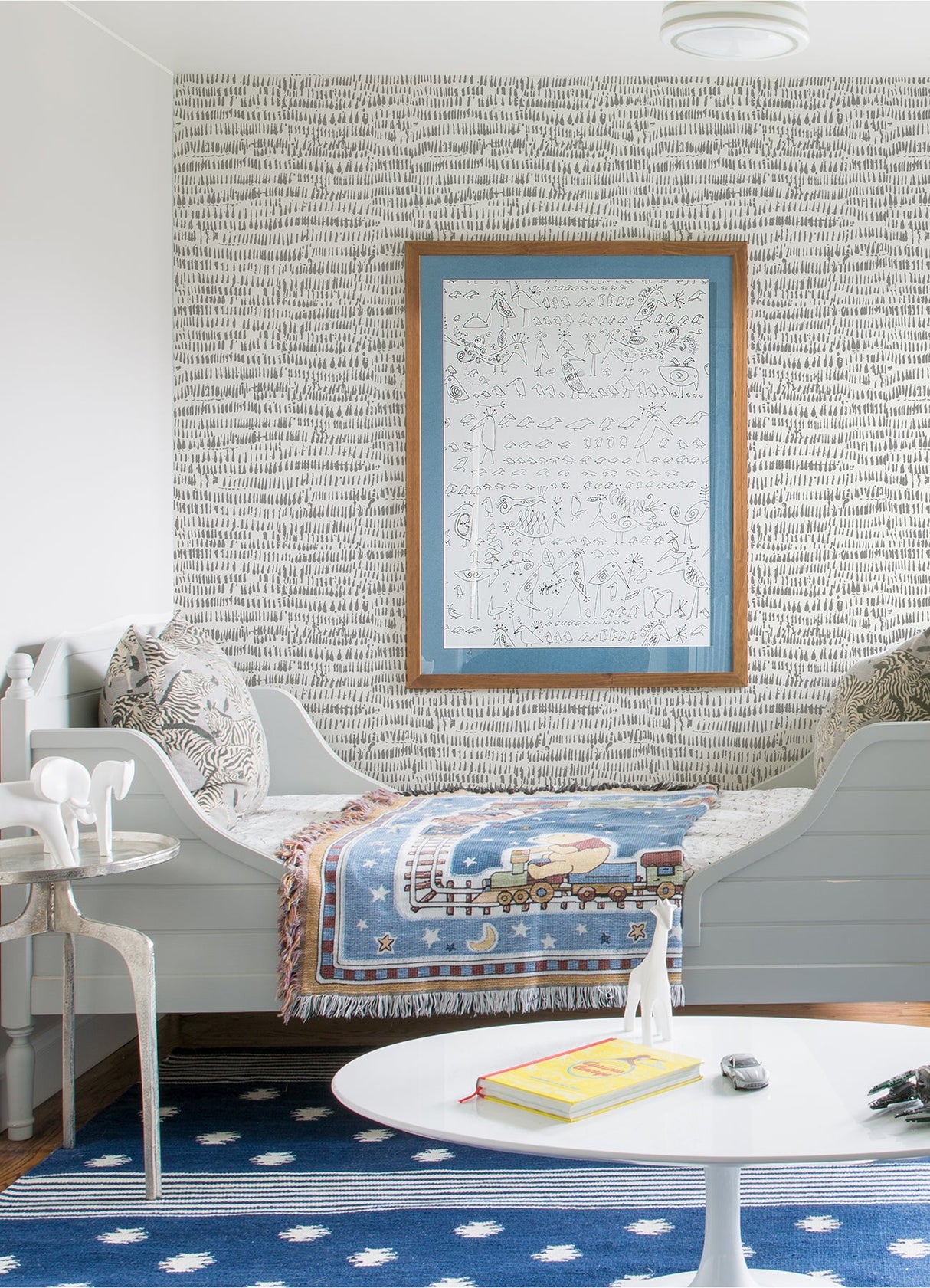 A-Street Prints 4081-24355 Runes Grey Brushstrokes Wallpaper