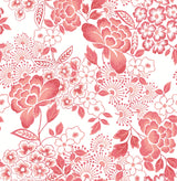A-Street Prints 4081-26301 Irina Coral Floral Blooms Wallpaper