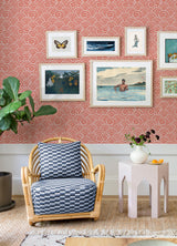 A-Street Prints 4081-26306 Alorah Coral Wave Wallpaper