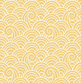 A-Street Prints 4081-26307 Alorah Yellow Wave Wallpaper