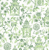 A-Street Prints 4081-26312 Helaine Green Pagoda Wallpaper