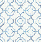 A-Street Prints 4081-26314 Gallina Blue Trellis Wallpaper