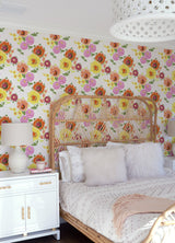 A-Street Prints 4081-26323 Essie Yellow Painterly Floral Wallpaper