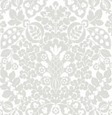 A-Street Prints 4081-26335 Marni Grey Fruit Damask Wallpaper