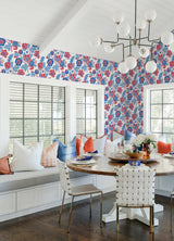 A-Street Prints 4081-26338 Jana Red Jacobean Wallpaper