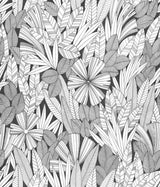 A-Street Prints 4081-26346 Bannon Black Leaves Wallpaper
