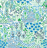 A-Street Prints 4081-26350 Chilton Blue Wildflowers Wallpaper