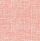 A-Street Prints 4081-26355 Emerson Coral Faux Linen Wallpaper