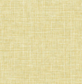 A-Street Prints 4081-26356 Emerson Yellow Faux Linen Wallpaper