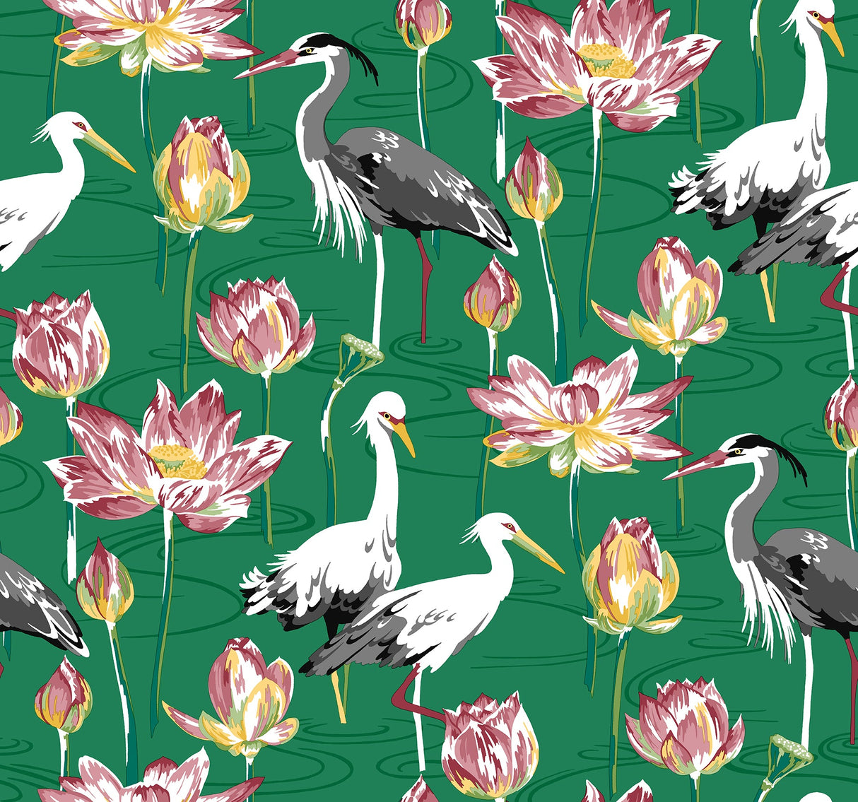 A-Street Prints 4081-87551 Barton Green Heron Wallpaper