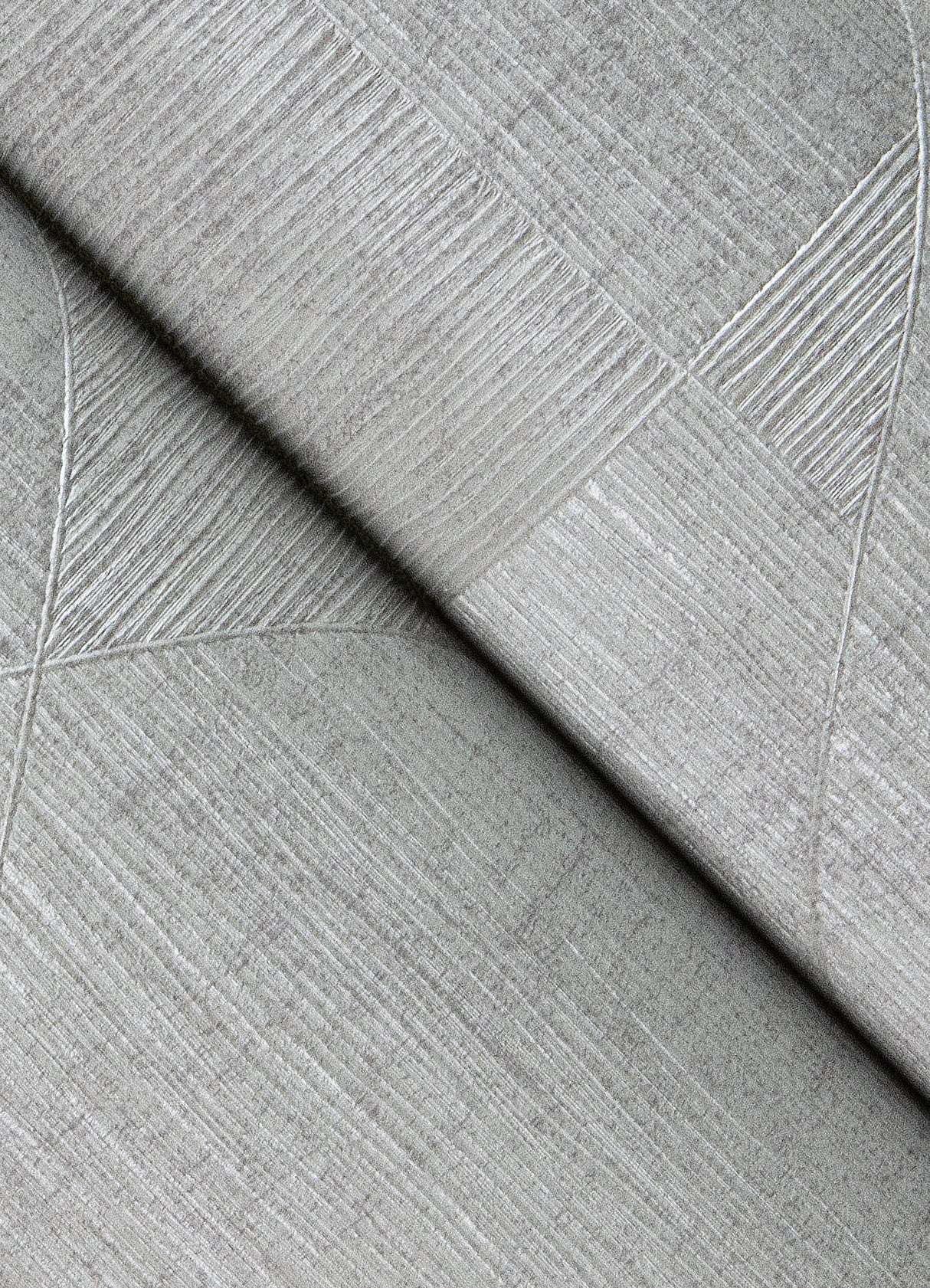 Advantage 4082-381962 Wegener Silver Geometric Wallpaper