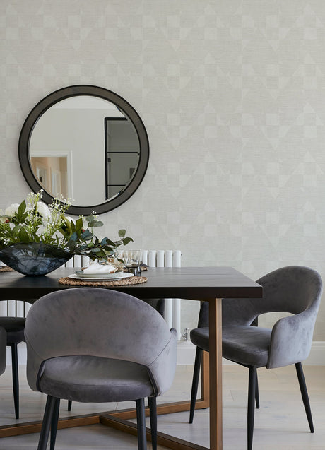 Advantage 4082-381963 Wegener Champagne Geometric Wallpaper