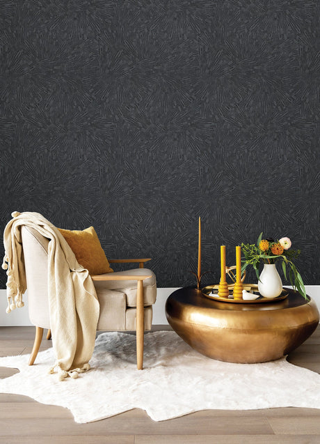 Advantage 4082-382035 Agassiz Black Burst Wallpaper