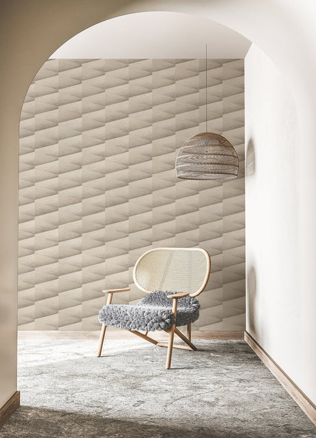 Advantage 4096-554632 Shae Grey Geo Wallpaper