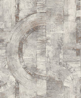 Advantage 4096-554779 Abe Light Grey Geo Wallpaper