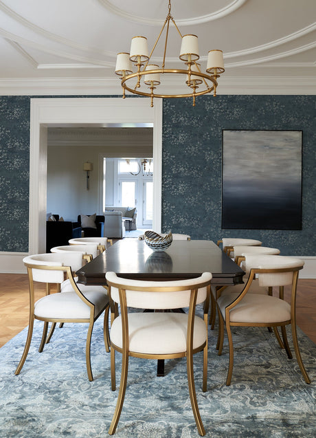 A-Street Prints 4105-86429 Arian Blue Inkburst Wallpaper
