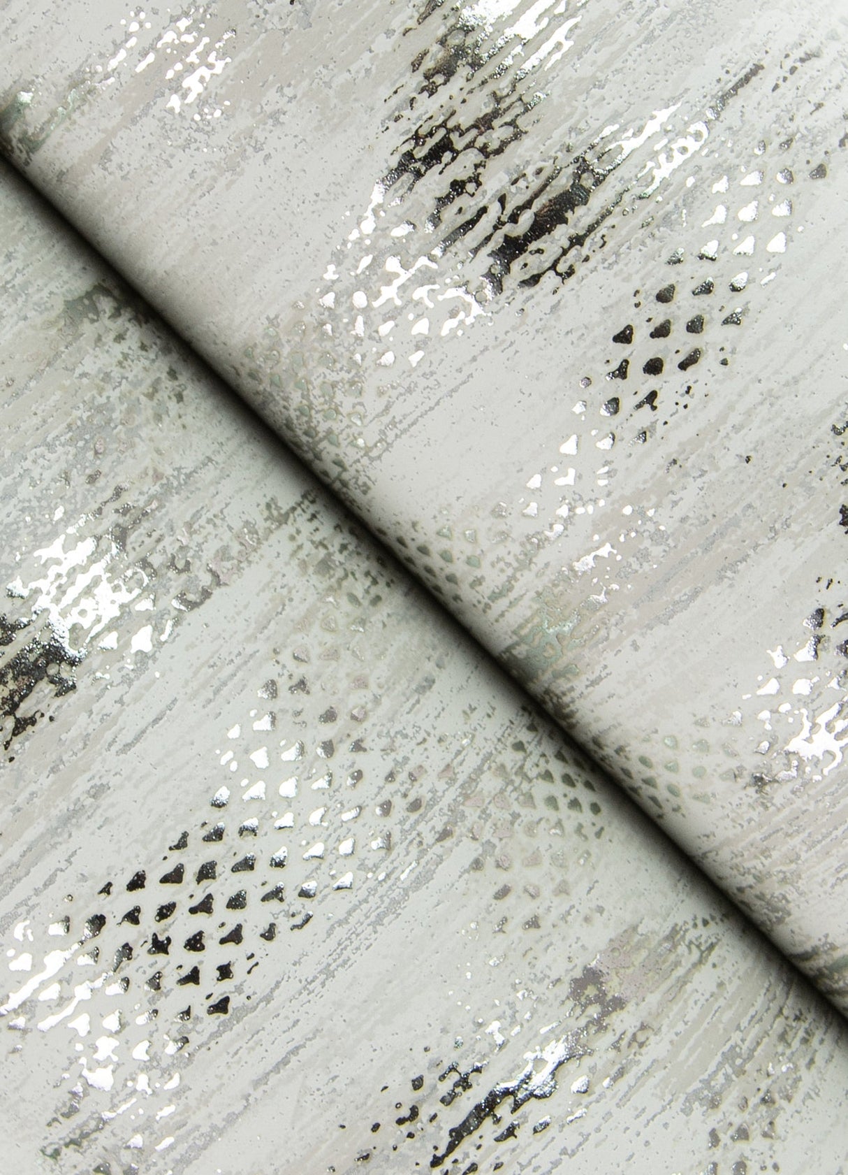 A-Street Prints 4105-86605 Kintana Silver Abstract Trellis Wallpaper