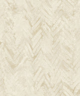 A-Street Prints 4105-86613 Amesemi Cream Distressed Herringbone Wallpaper