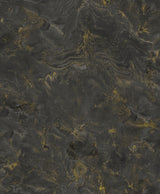 A-Street Prints 4105-86619 Meness Black Metallic Marbling Wallpaper