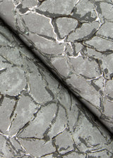 A-Street Prints 4105-86626 Soma Sterling Metallic Crackling Wallpaper