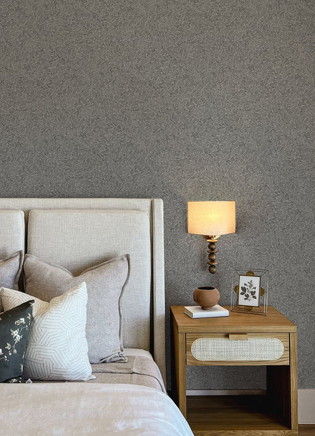 A-Street Prints 4105-86626 Soma Sterling Metallic Crackling Wallpaper