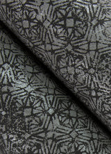 A-Street Prints 4105-86627 Hirawa Pewter Metallic Mosaic Wallpaper