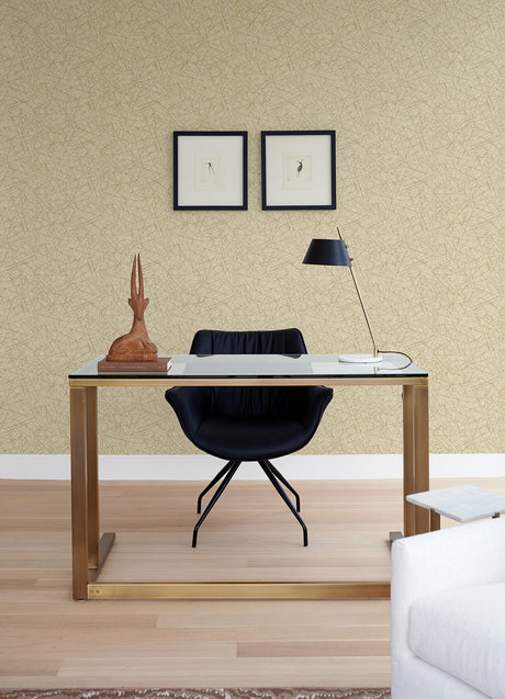 A-Street Prints 4105-86632 Bulan Gold Abstract Lines Wallpaper
