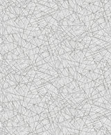 A-Street Prints 4105-86633 Bulan Silver Abstract Lines Wallpaper