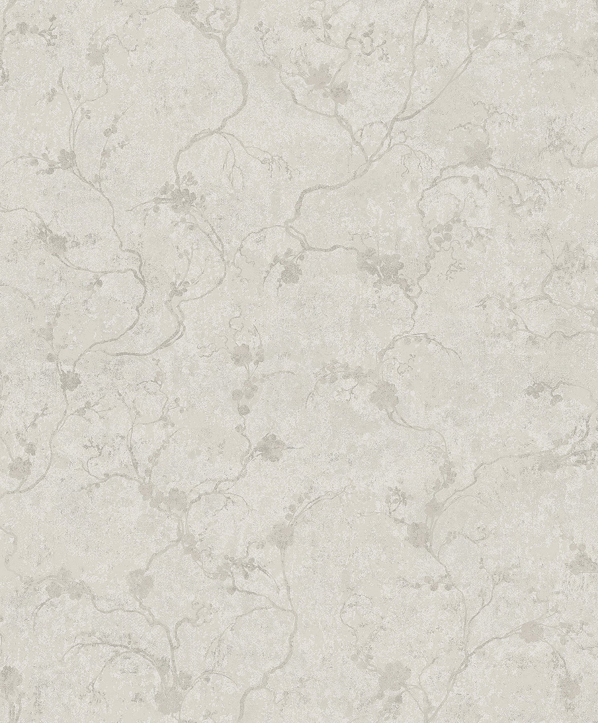 A-Street Prints 4105-86651 Mahina Silver Floral Vine Wallpaper