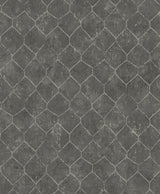 A-Street Prints 4105-86654 Rauta Pewter Hexagon Tile Wallpaper