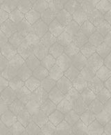 A-Street Prints 4105-86656 Rauta Silver Hexagon Tile Wallpaper