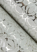 A-Street Prints 4105-86666 Khauta Silver Floral Geometric Wallpaper