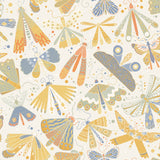 A-Street Prints 4111-63023 Flyga Gold Butterfly Bonanza Wallpaper