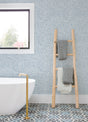 A-Street Prints 4120-26853 Periwinkle Blue Textured Floral Wallpaper - Eade's Wallpaper